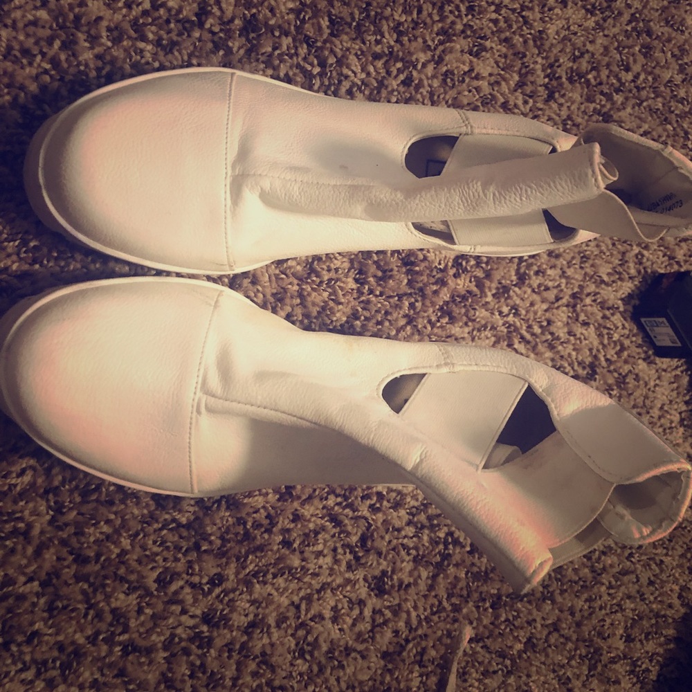 Topshop White Wedges